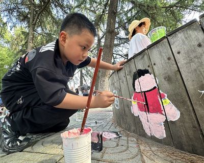 竹蔭里的城市詩(shī)意 合肥配電箱上的繪畫(huà)藝術(shù)
